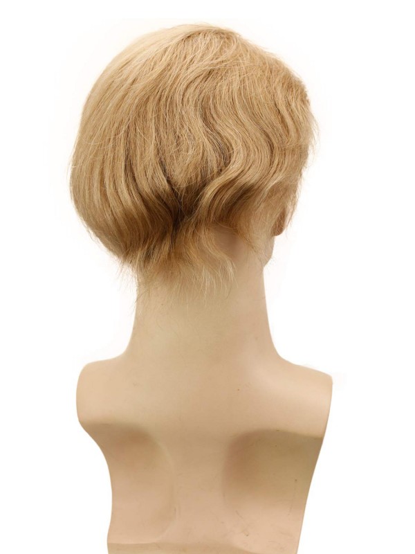 8" x 10" Toupee Da Uomo Per Capelli Con Pelle Sottile