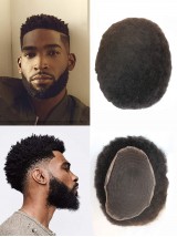 Sistema Di Sostituzione Dei Capelli Afro Toupee Hair System