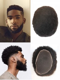 Sistema Di Sostituzione Dei Capelli Afro Toupee Hair System