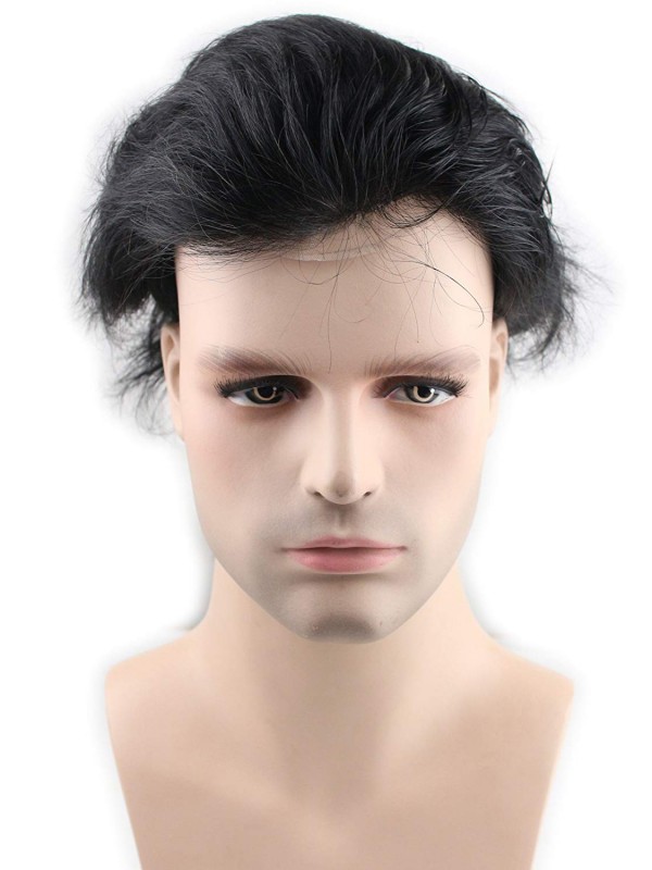 8" x 10" Posticci Per Capelli Umani Da Uomo Toupee Per Uomo