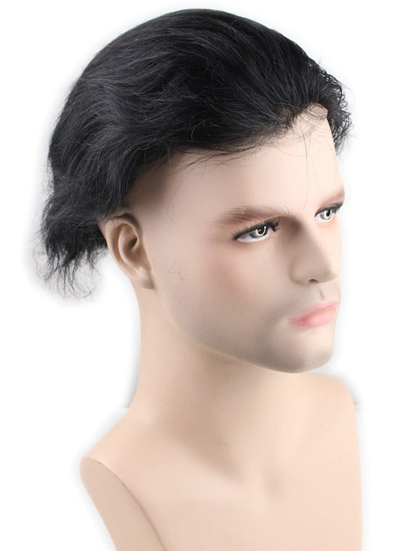 8" x 10" Posticci Per Capelli Umani Da Uomo Toupee Per Uomo