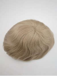 Toupee Biondo Per Capelli Umani Da Uomo