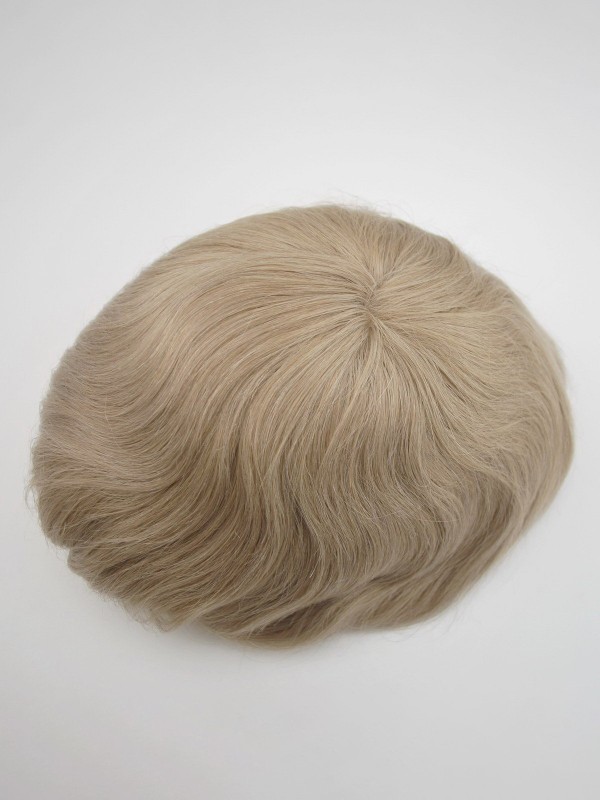 Toupee Biondo Per Capelli Umani Da Uomo