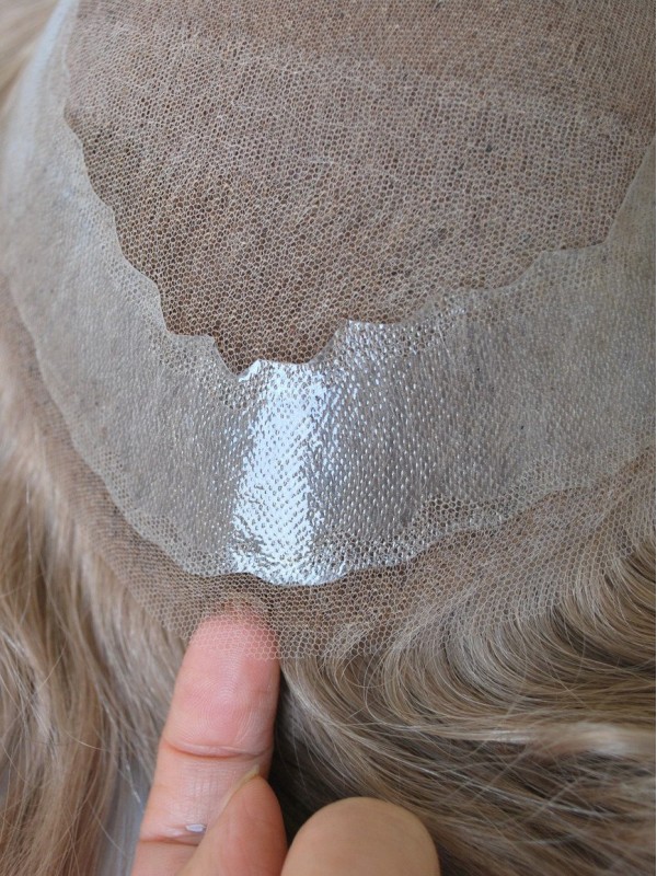 Toupee Biondo Per Capelli Umani Da Uomo