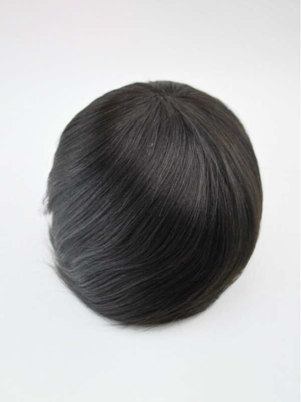 8" x 10" Toupet Mono Nero Per Uomo
