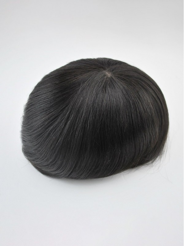 8" x 10" Toupet Mono Nero Per Uomo