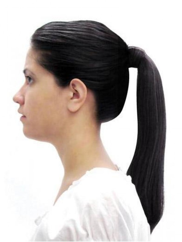 Coda Di Cavallo Sintetica Da 14 "Diritta Facile Da Attaccare Per Le Donne