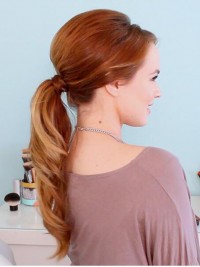 Bella Onda Naturale Sciolta Facile Da Attaccare Coda Di Cavallo Di Capelli Umani Di Remy