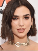 Parrucche Per Capelli Umani Con Parte Anteriore In Pizzo Corto Dritto Stile Bob Con Separazione Centrale 10 Pollici