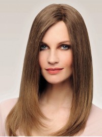 Parrucche Lunghe Diritte Dei Capelli Umani Di Remy Del Pizzo Pieno