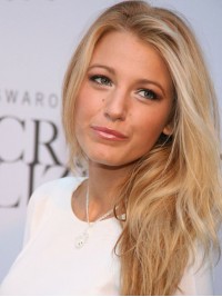 Parrucca Di Capelli Umani Di Remy Bionda Con Pizzo Frontale Lungo Blake Lively 16 Pollici