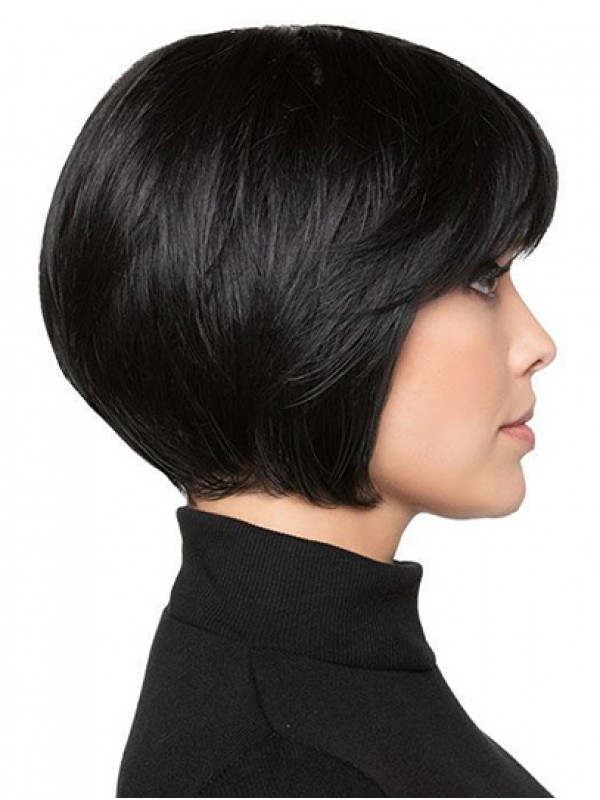 Parrucche Di Capelli Umani Da 25,4 Cm Con Monofilamento Bobline Di Media Lunghezza