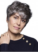Parrucche Sintetiche Ondulate Corte Con Pizzo Frontale