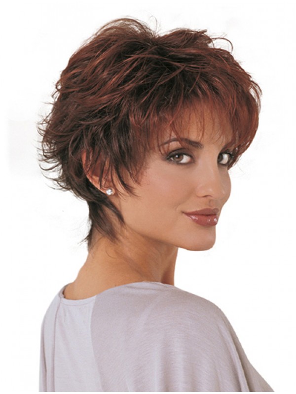 Parrucche Classiche Squisite Corte Ramate
