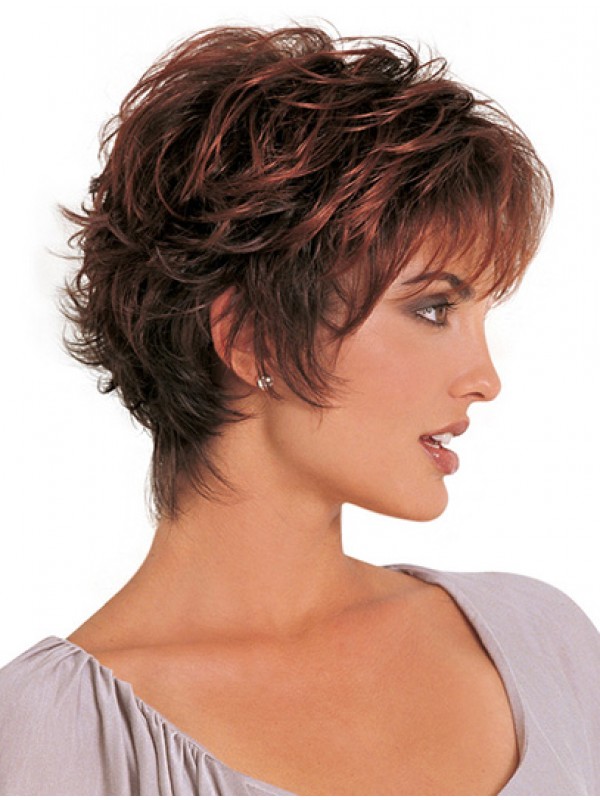 Parrucche Classiche Squisite Corte Ramate