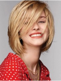 Parrucche Sintetiche Dritte In Monofilamento Da 30,5 Cm Con Lunghezza Del Mento Di Bobs Bionde