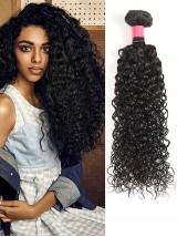 1 Pacchetto Di Estensioni Di Trama Di Capelli Umani Ricci Vergini
