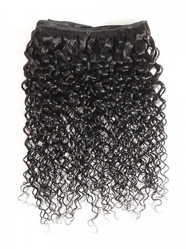 1 Pacchetto Di Estensioni Di Trama Di Capelli Umani Ricci Vergini