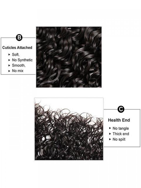 1 Pacchetto Di Estensioni Di Trama Di Capelli Umani Ricci Vergini