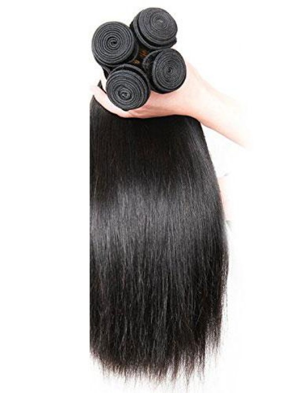 1 Fascio Di Estensioni Dei Capelli Umani A Trama Dritta Vergine