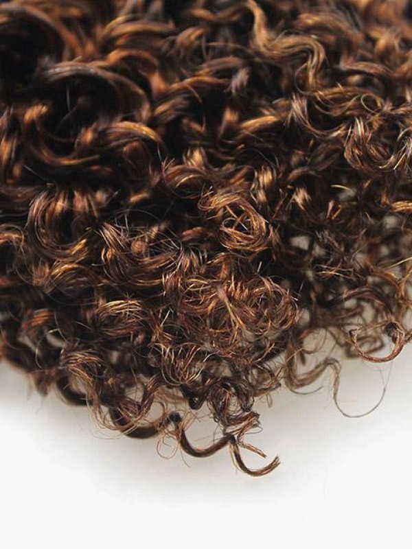 Estensione Dei Capelli Di Trama Del Tessuto Del Bob Brasiliano Corto Ricci Crespi Da 8 Pollici