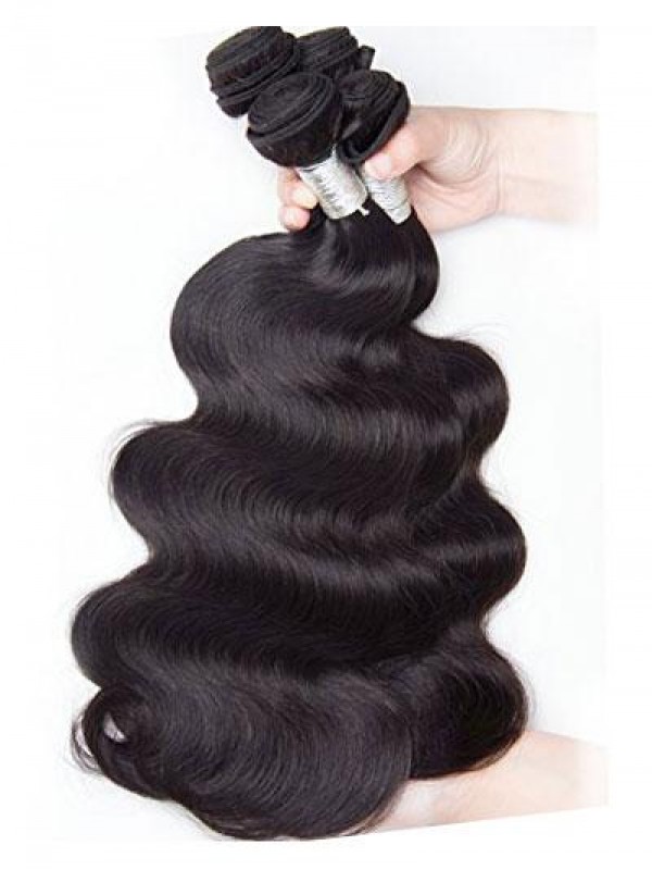 1 Fascio Di Estensioni Dei Capelli Umani Di Remy Vergini Dell'Onda Del Corpo
