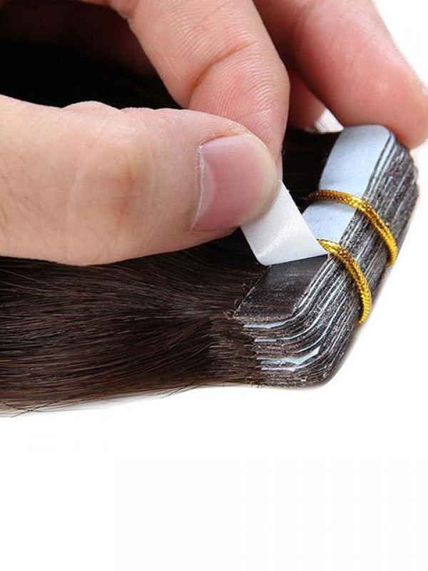 Nastro Da 20 Pezzi Nelle Estensioni Dei Capelli Umani Con Trama Liscia E Senza Cuciture