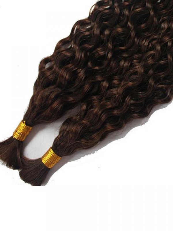Tessitura Di Capelli Sfusi Ricci Profondi Dei Capelli Vergini Mongoli Per Intrecciare 100 G Per Fascio