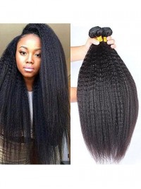 Estensione Di Capelli Umani Di Remy Brasiliana 100% Diritta Crespa Da 24".