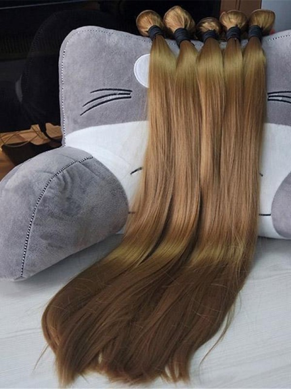Estensione Dei Fasci Di Trama Dei Capelli Lisci In Fibra Sintetica Da 24 "Per Le Donne