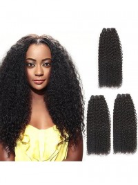 3 Fasci Di Estensioni Di Trama Per Capelli Ricci Afro Crespi Medi Per Donne Nere