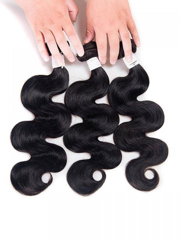 3 Bundles Capelli Vergini Onda Del Corpo Dei Capelli Umani Tesse
