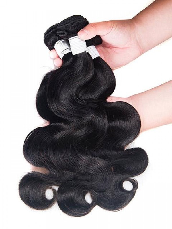 3 Bundles Capelli Vergini Onda Del Corpo Dei Capelli Umani Tesse