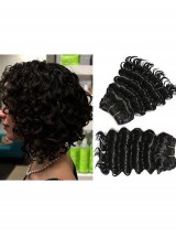 Deep Wave 2 Bundles Estensioni Dei Capelli Trame Dei Capelli Sintetici Ricci