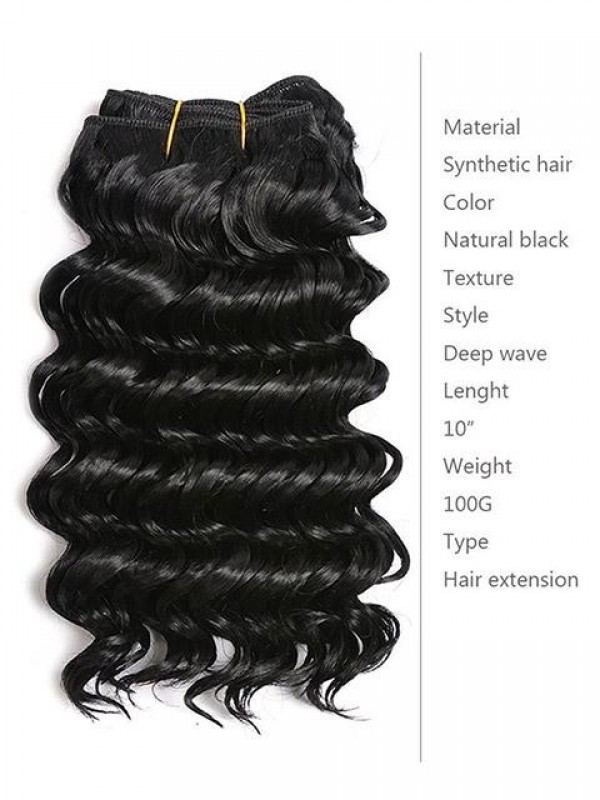 Deep Wave 2 Bundles Estensioni Dei Capelli Trame Dei Capelli Sintetici Ricci