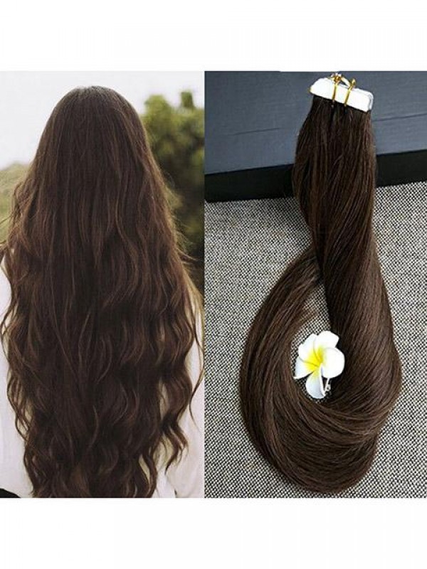 Estensioni Dei Capelli Umani Con Trama Della Pelle Del Nastro Senza Cuciture Remy Da 20 Pollici