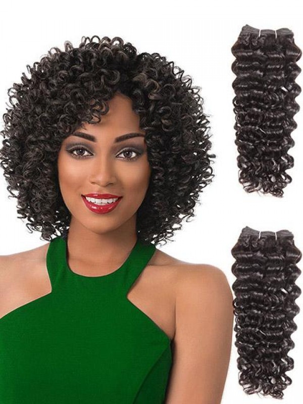 Eleganti 4 Fasci Di Estensioni Dei Capelli Umani Con Trama Arricciata Jerry