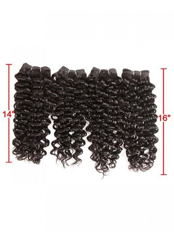 Eleganti 4 Fasci Di Estensioni Dei Capelli Umani Con Trama Arricciata Jerry