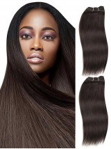 Eleganti 4 Fasci Di Estensioni Naturali Della Trama Dei Capelli Del Tessuto Dei Capelli Umani Di Yaki