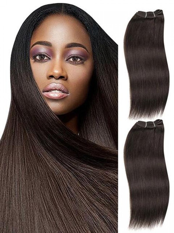 Eleganti 4 Fasci Di Estensioni Naturali Della Trama Dei Capelli Del Tessuto Dei Capelli Umani Di Yaki