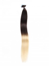 20 Pezzi 50 G Di Nastro Dritto Nelle Estensioni Dei Capelli Ombre 100% Capelli Vergini