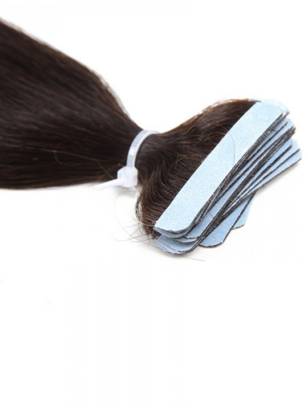 20 Pezzi 50 G Di Nastro Dritto Nelle Estensioni Dei Capelli Ombre 100% Capelli Vergini