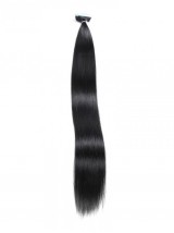 20 Pezzi 50 G Di Nastro Dritto Nelle Estensioni Dei Capelli Jet Black 100% Capelli Vergini