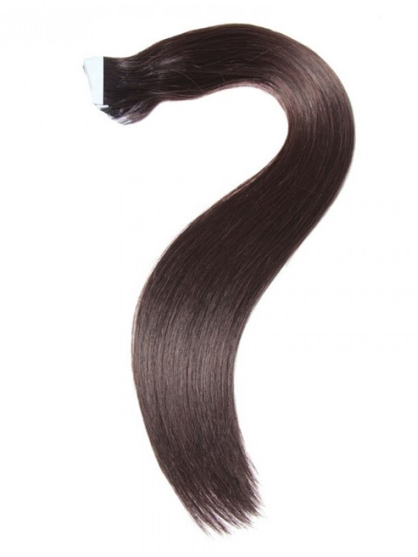 20Pcs 50G Nastro Dritto Nelle Estensioni Dei Capelli Nero Naturale 100% Capelli Vergini