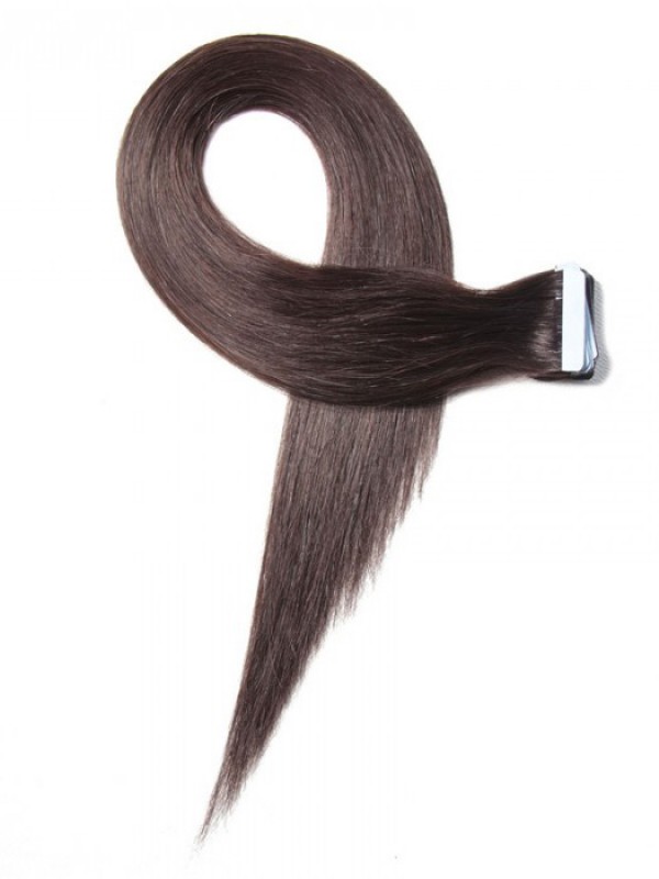 20Pcs 50G Nastro Dritto Nelle Estensioni Dei Capelli Nero Naturale 100% Capelli Vergini