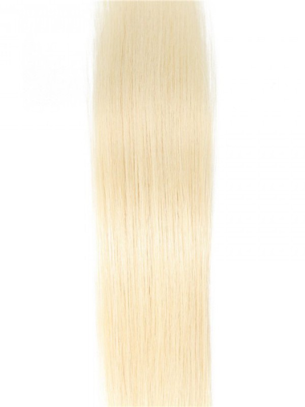 Nastro Dritto Biondo Platino Da 20 Pezzi Da 50 G Nelle Estensioni Dei Capelli
